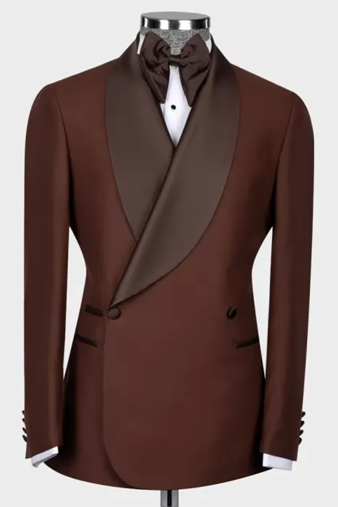 brown prom suit