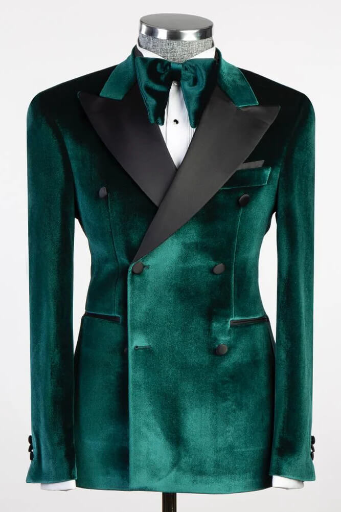 green velvet suit