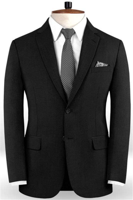 Black Business Formal Men Suits for Groomsmen | Two Piece Business ...