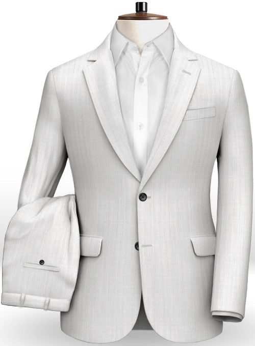 Summer White Linen 2 Piece Men Suits | Groom Wedding Tuxedo Bridegroom