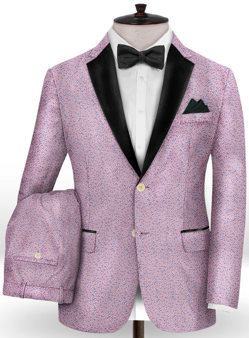 Lavender Slim Fit Prom Outfits Men Suits | Fashion Two Pieces Jacquard ...