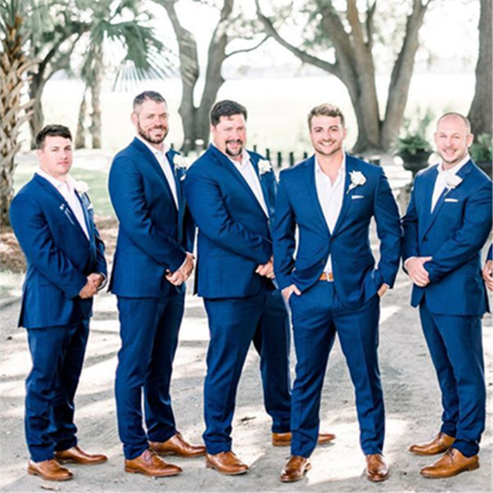 Blue tux sale groomsmen