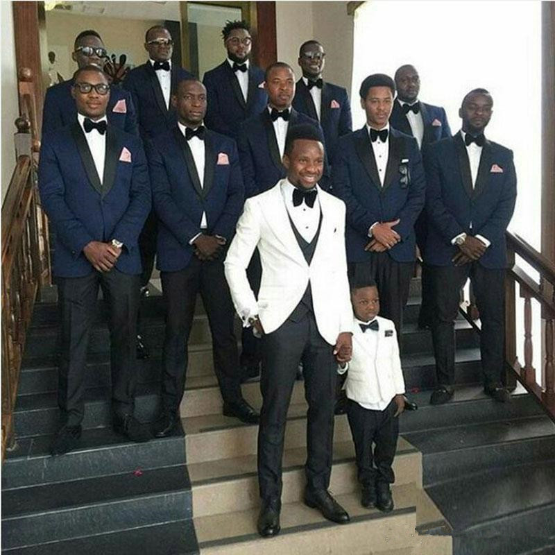 navy groomsmen suit