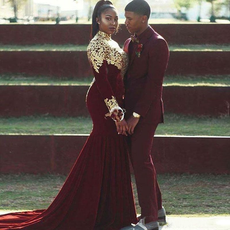 Burgundy and 2025 gold prom