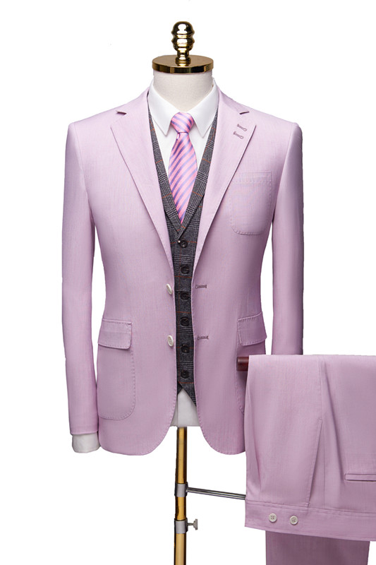 Purple Notched Collar Suit for Prom | Classic Three Pieces Tuxedo ...