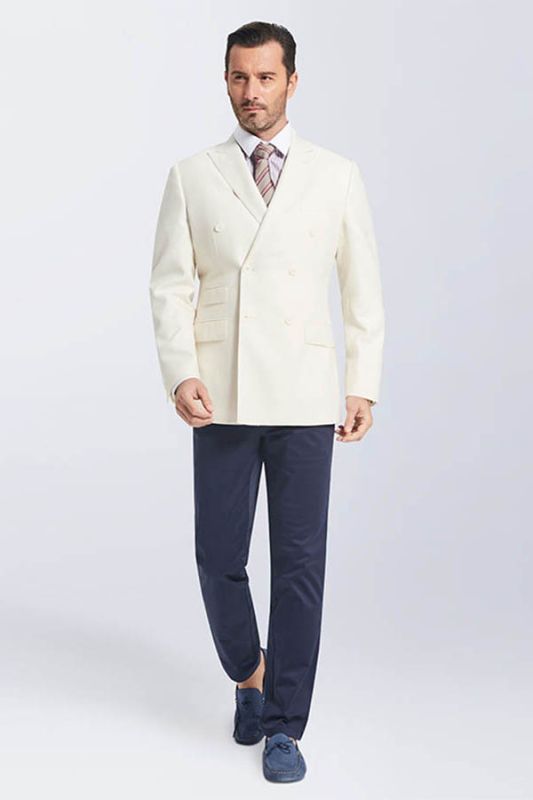 men's ivory tuxedo jacket