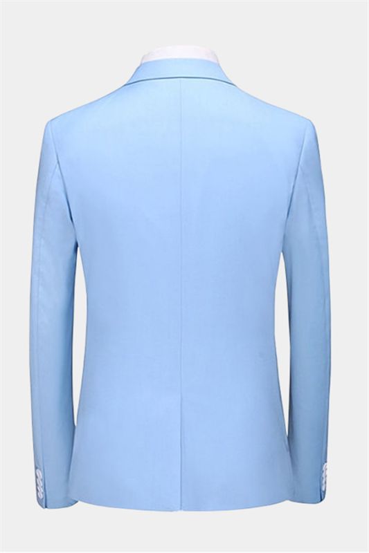 Classic Sky Blue Men Suits | Three Pieces Men Suits Sale | Allaboutsuit