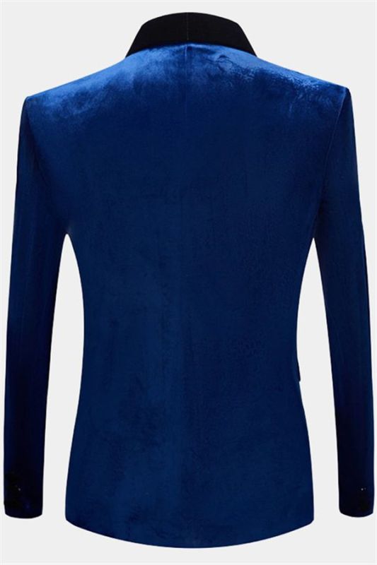 Blue Velvet Blazer for Men