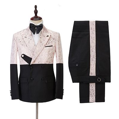 Eduardo Stylish Peaked Lapel Slim Fit Bespoke Prom Men Suits Online_3