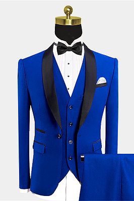 dark royal blue suit for men