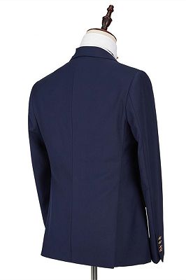Maddox Navy Blue Peaked Lapel Formal Business Men Suits Online