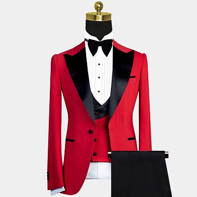 black and red suit | Allaboutsuit