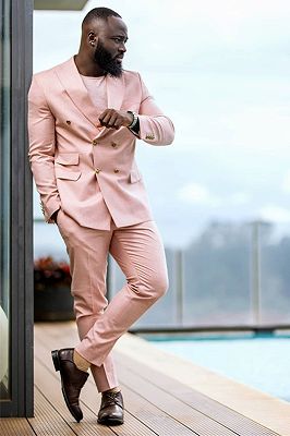 pink plaid suit mens