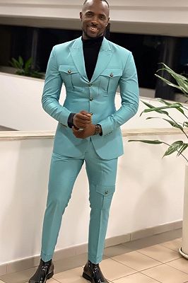 Powder Blue Suit For Men - Fitted.ng