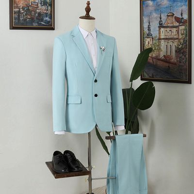 Murray Chic Light Blue Notched Lapel Bespoke Prom Men Suits_3