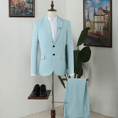 Murray Chic Light Blue Notched Lapel Bespoke Prom Men Suits_2