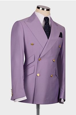 Pa Royal Purple Double Breasted Men’s Formal Business Suit