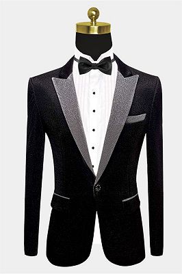 COOFANDY Mens Velvet Blazers Black Velvet Jackets Notched Lapel One Button  Dinner Suit Jackets (Black S) at  Men's Clothing store