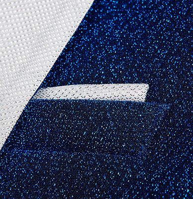 Glitter Blue Sequin Tuxedo Jacket | Ismael Slim Fit Prom Men Suits Online_4